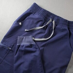 FIGS High Waisted Zamora Jogger Scrub Pants Women S Blue Technical W20SW2028